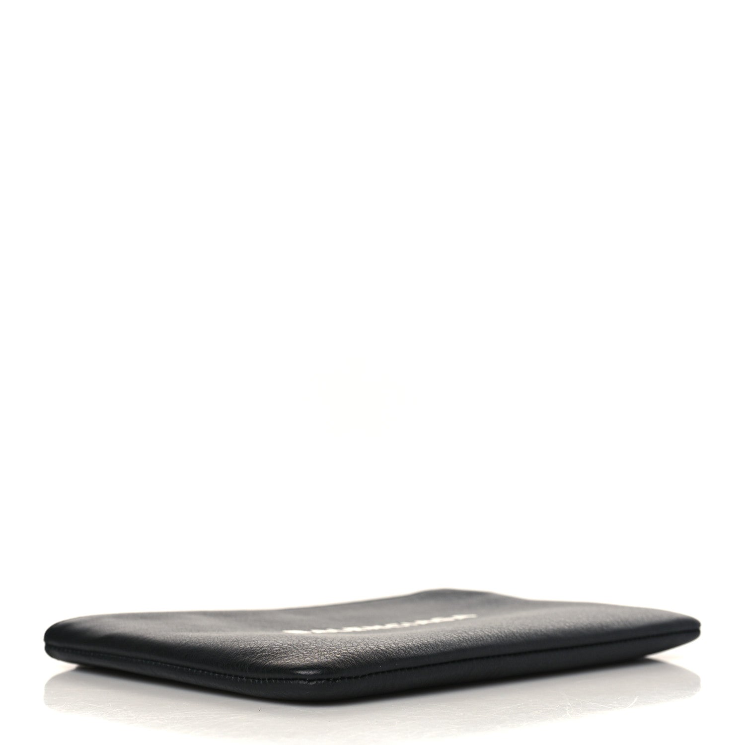 Balenciaga Calfskin Logo Medium Everyday Pouch Black 4 of 7
