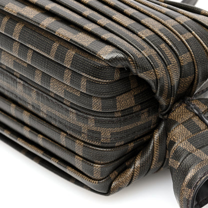 Fendi Glazed Fabric FF Pleated Candy Bag Brown 10 of 10