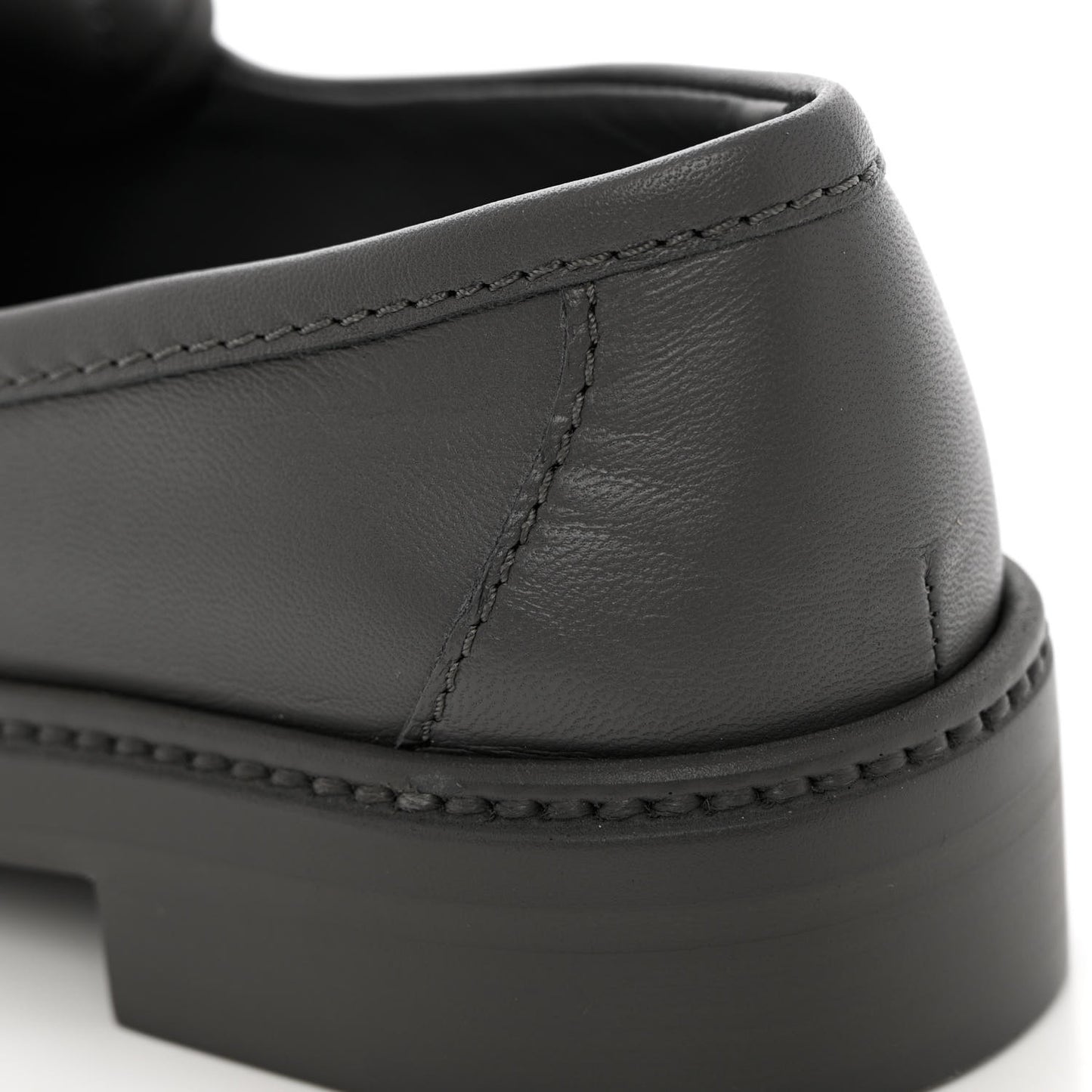 Lambskin Quilted CC Turnlock Loafers 36 Grey
