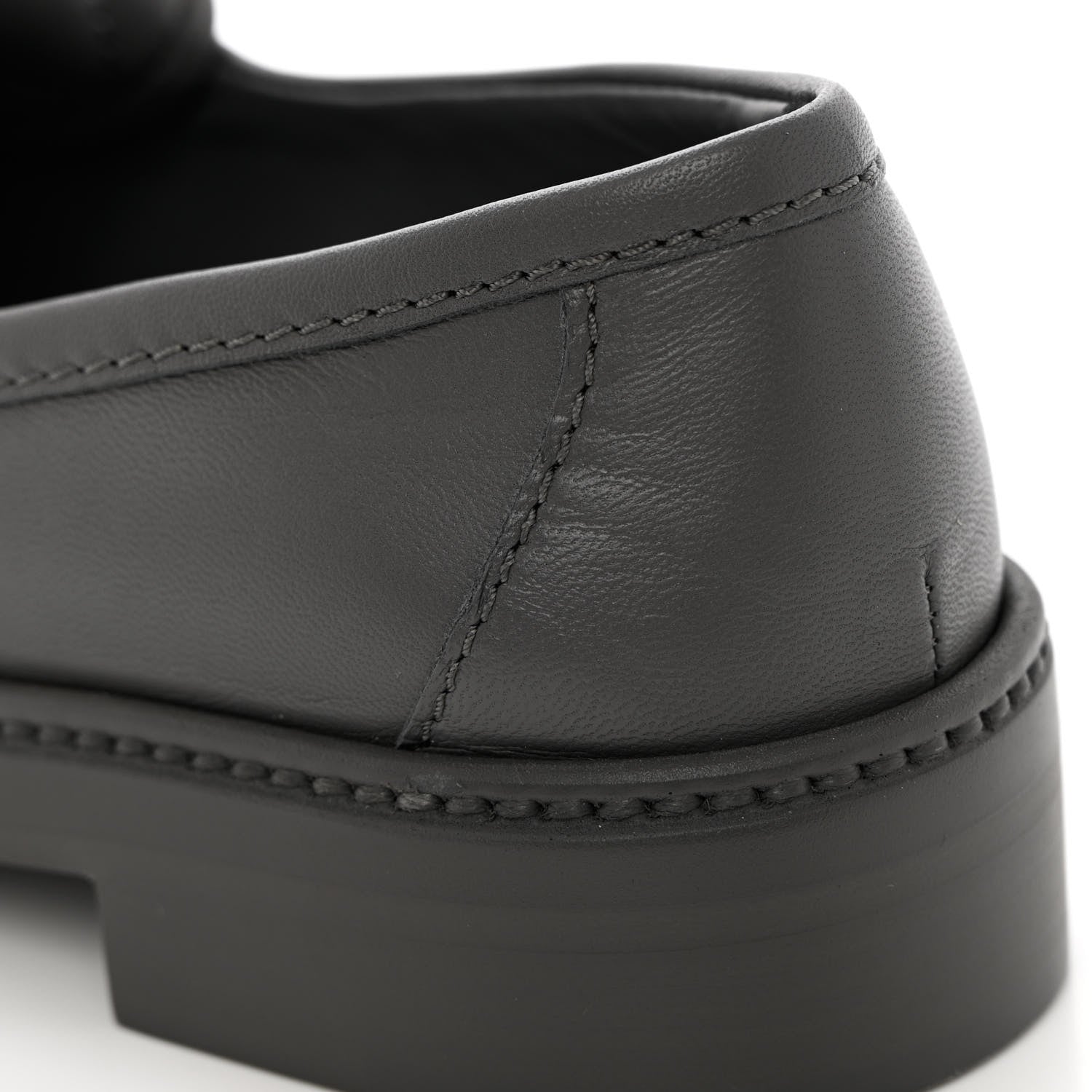 Chanel Lambskin Quilted CC Turnlock Loafers 36 Grey 9 of 14