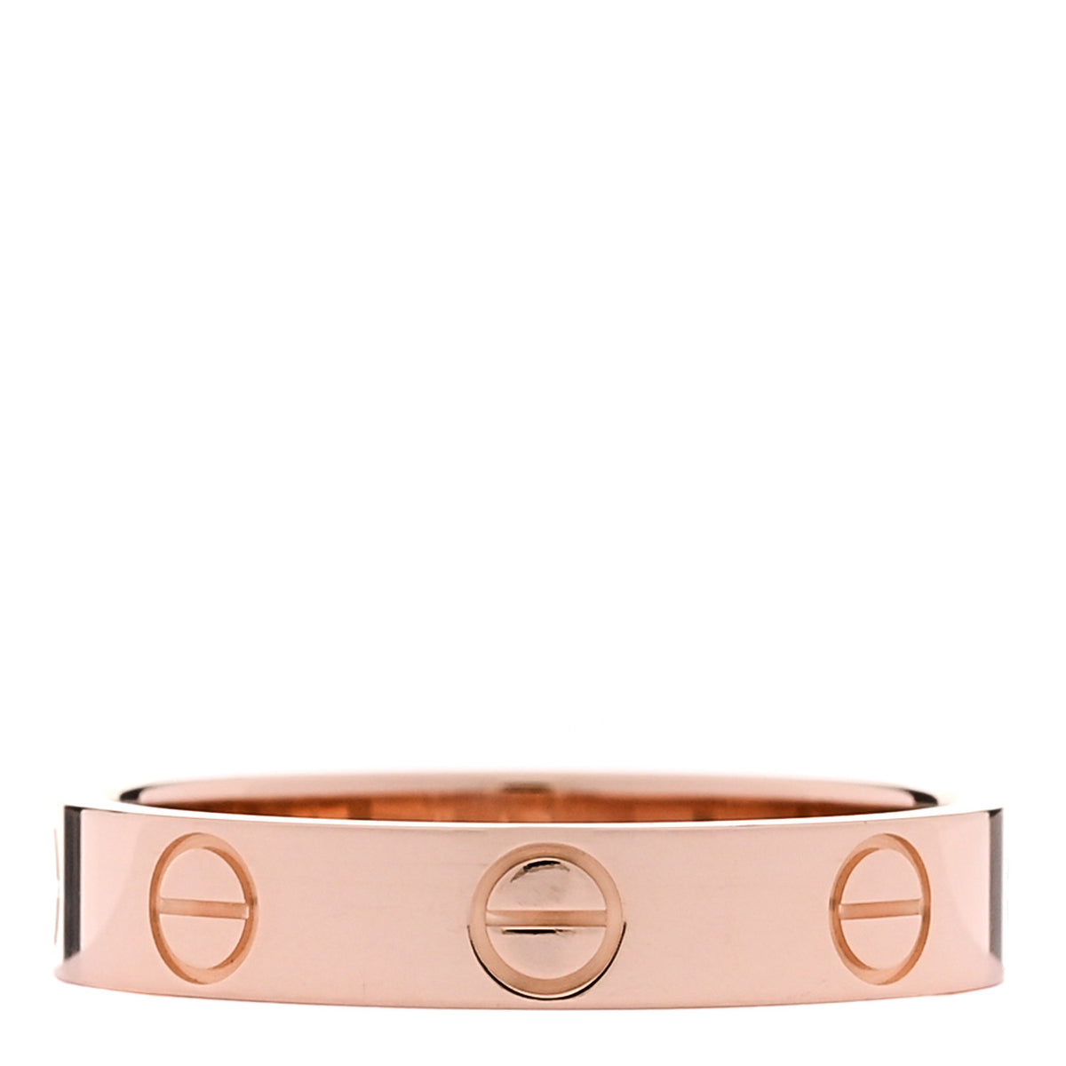 18K Pink Gold 3.5mm LOVE Wedding Band Ring 51 5.75