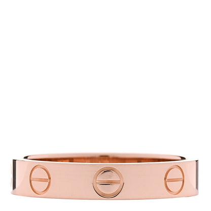 Cartier 18K Pink Gold 3.5mm LOVE Wedding Band Ring 51 5.75 3 of 5