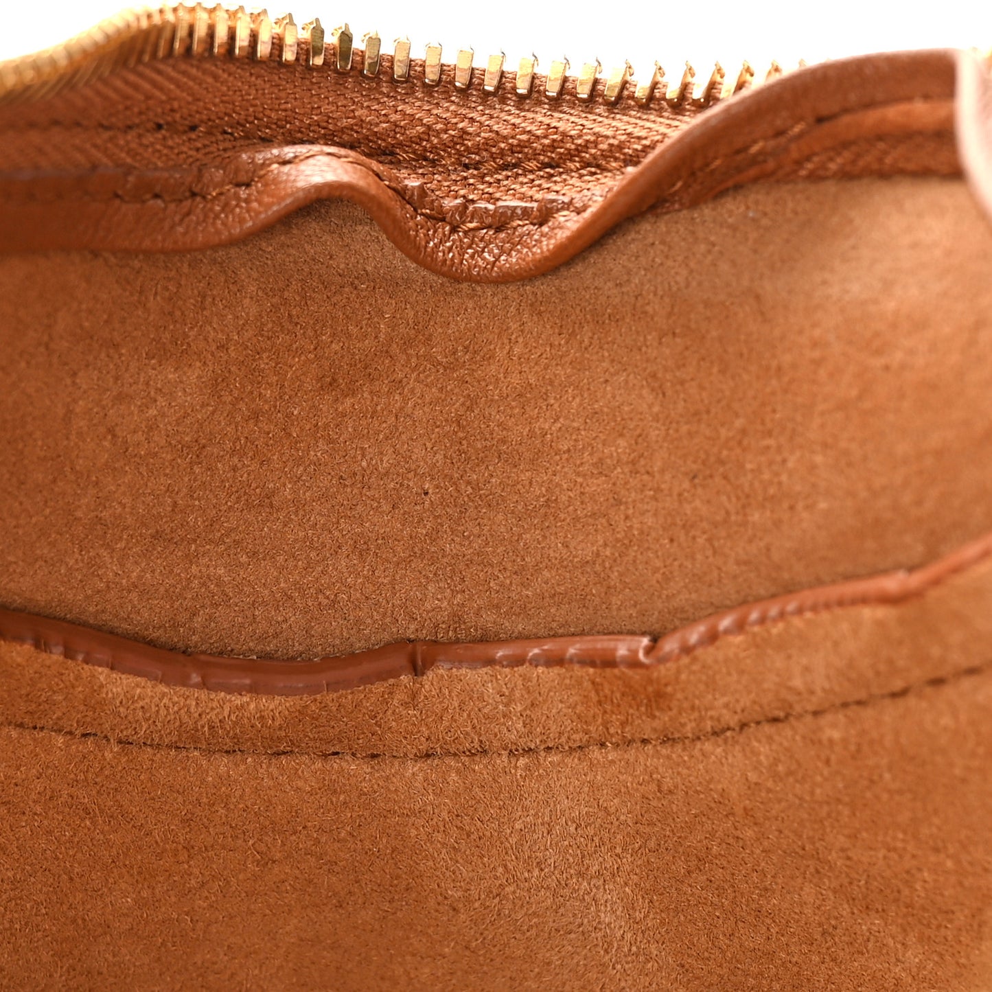 Nappa Intrecciato Small Drop Shoulder Bag Wood