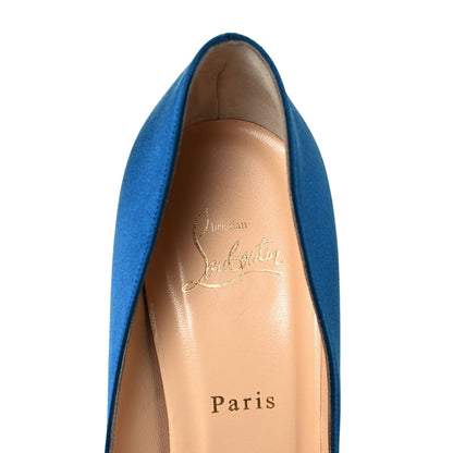 Christian Louboutin Satin Corneille 100 Pumps 40 Positano 7 of 8