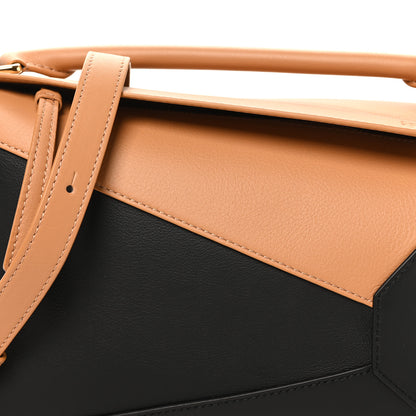Loewe Calfskin Small Puzzle Edge Bag Warm Desert Black 7 of 10