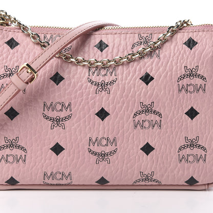 MCM Visetos Medium Millie Zip Crossbody Bag Soft Pink 8 of 11