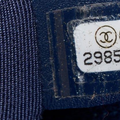 Chanel Denim Quilted Large Chanel 19 Flap Blue 7 of 10