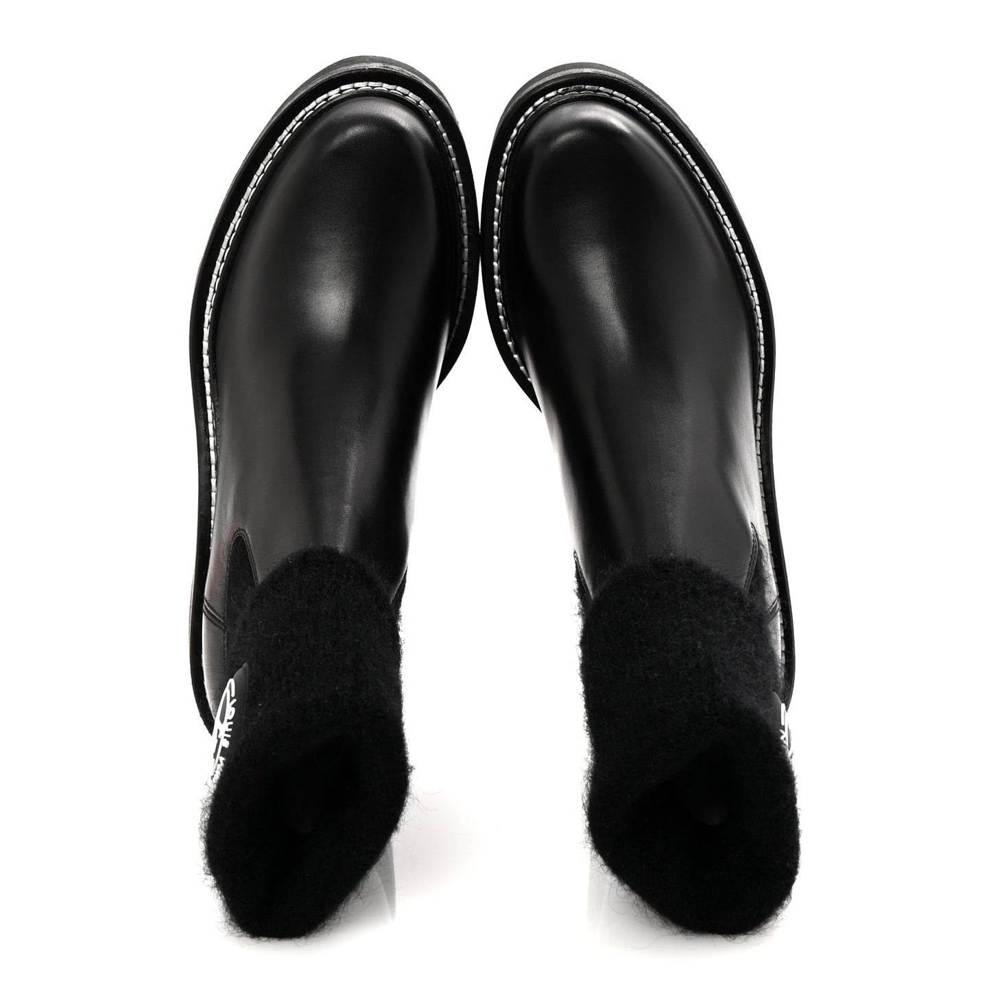 Calfskin Beaubourg Ankle Boots 37 Black
