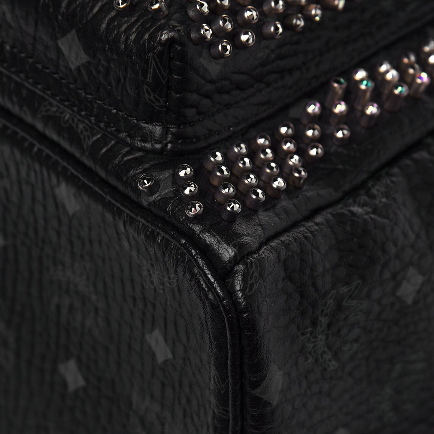 Visetos Studded Small Crystal Backpack Black