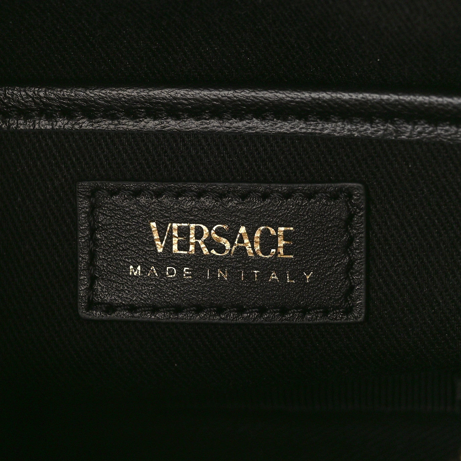 Versace Nappa Quilted Virtus Shoulder Bag Black 6 of 8