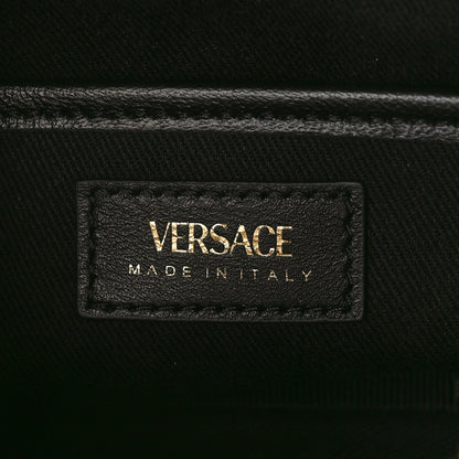 Versace Nappa Quilted Virtus Shoulder Bag Black 6 of 8