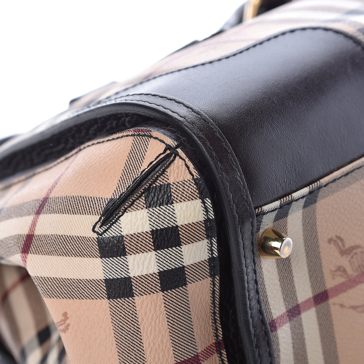 Burberry Haymarket Check Small Gladstone Chocolate 15 of 20