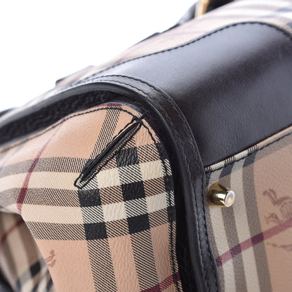 Burberry Haymarket Check Small Gladstone Chocolate 15 of 20