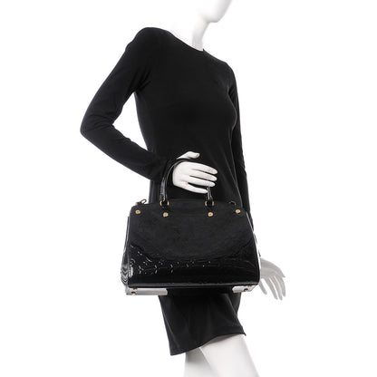Louis Vuitton Vernis Brea MM Black 2 of 8