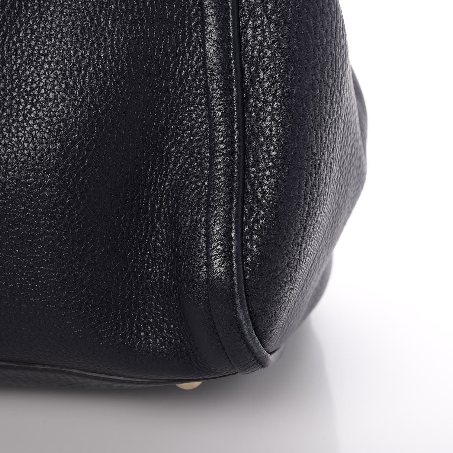 Gucci Pebbled Calfskin Large Soho Shoulder Bag Blue 9 of 9
