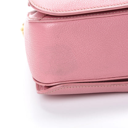 Miu Miu Goatskin Madras Shopping Tote Rosa 17 of 27