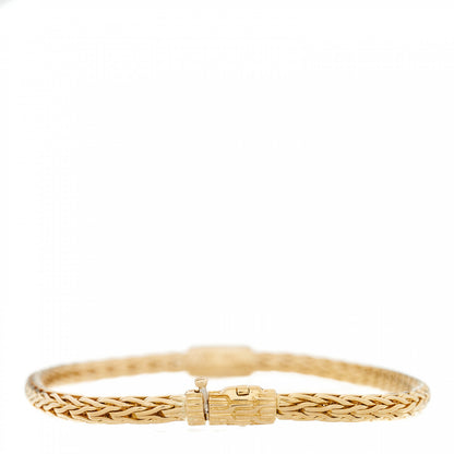 John Hardy 18K Yellow Gold Diamond 3.5mm Classic Chain Bracelet 2 of 4