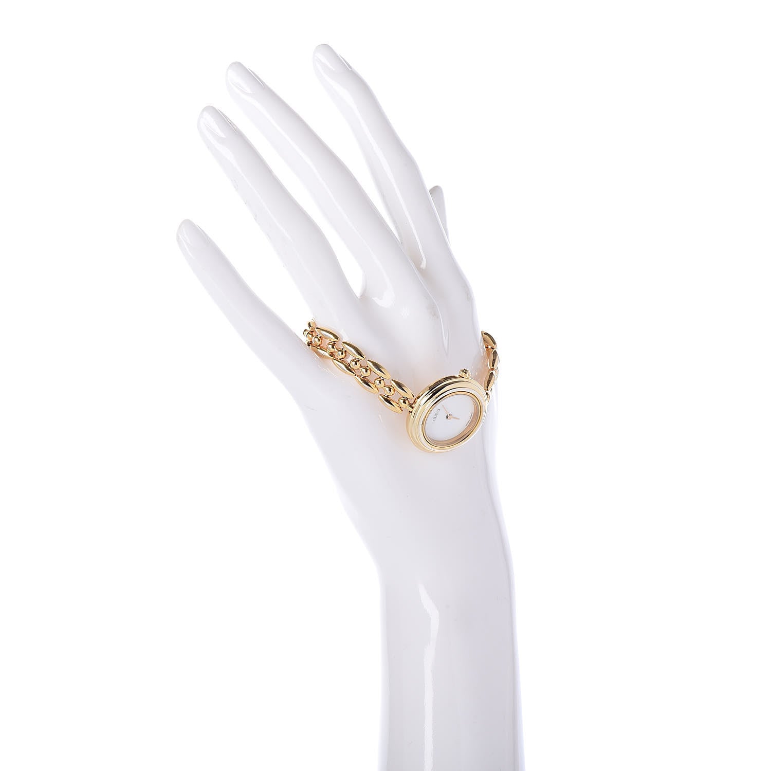 Gucci Stainless Steel 26mm Rice Link Interchangeable Bezel Quartz Watch 2 of 6