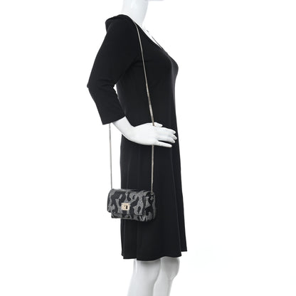 Jimmy Choo Glitter Mini Ruby Chain Crossbody Anthracite 2 of 8