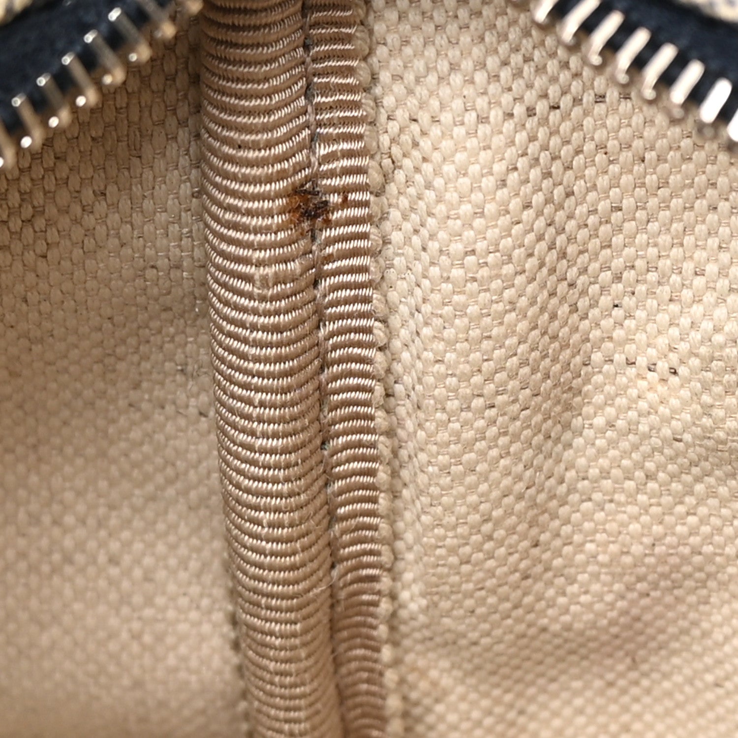 Gucci GG Supreme Monogram Small Flat Side Zip Messenger Bag Beige Blue 12 of 12