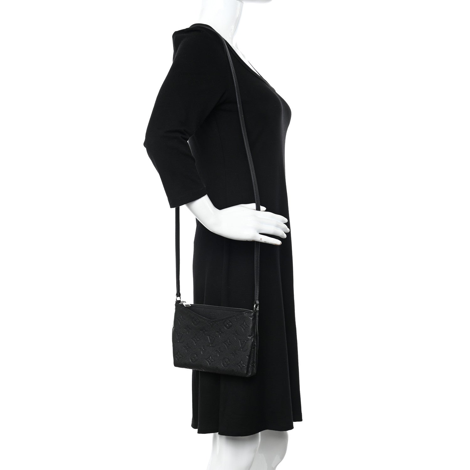 Louis Vuitton Empreinte Pallas Crossbody Black 2 of 10