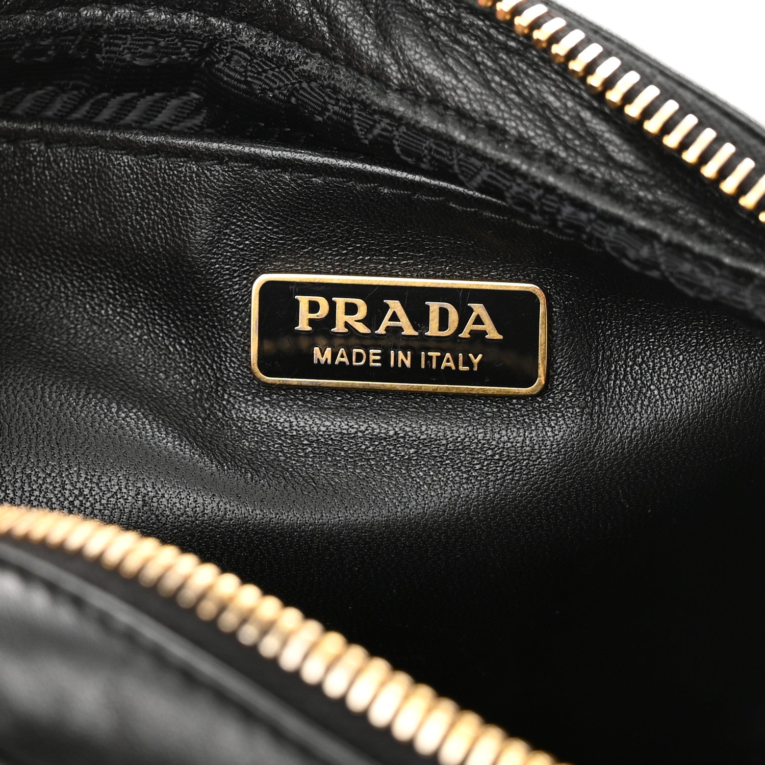 Prada Nappa Fiocco Bow Crossbody Clutch Black 5 of 8