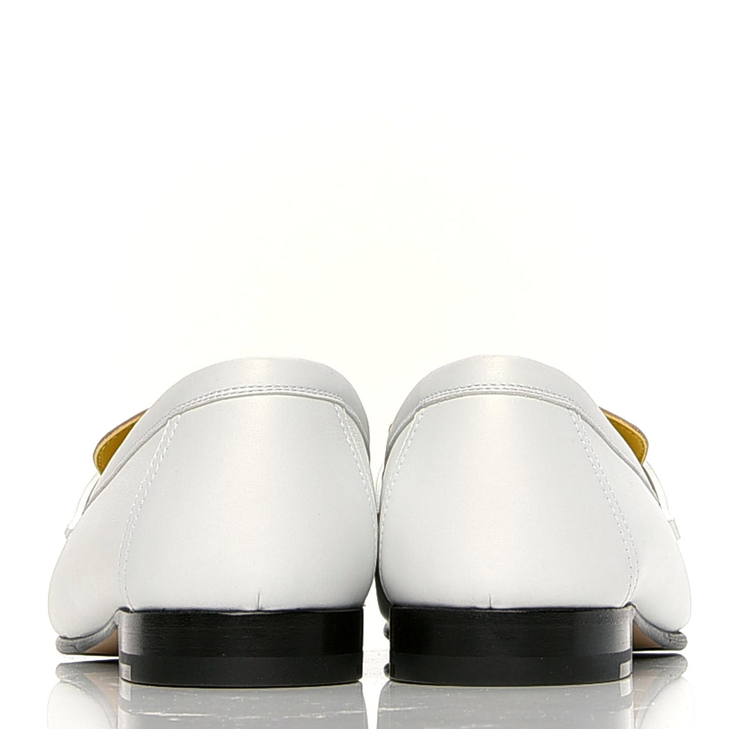 Calfskin Womens Paris Loafers 38.5 White Bois De Santal