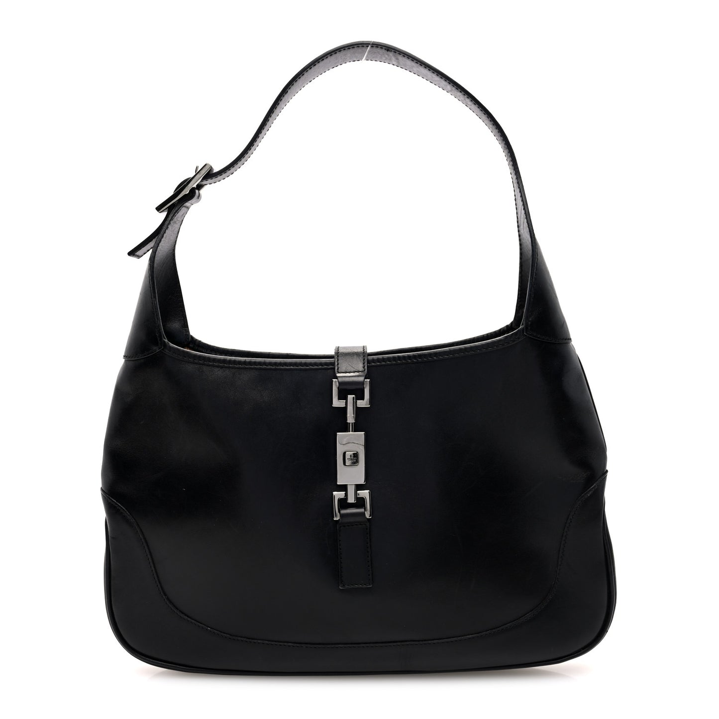 Calfskin Small Jackie O Hobo Black