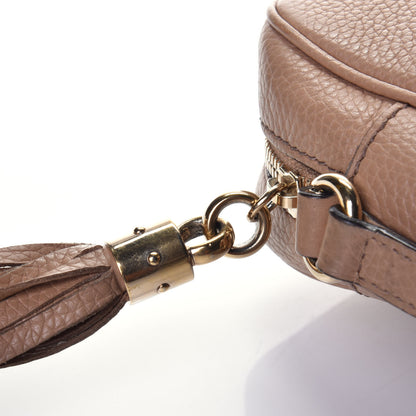 Gucci Pebbled Calfskin Small Soho Disco Bag Camelia 11 of 11