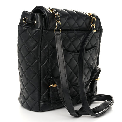 Chanel Lambskin Quilted Small Urban Spirit Backpack Black 3 of 11
