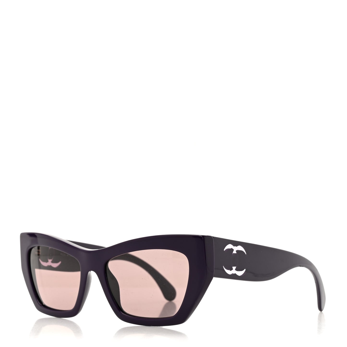 Acetate Cat Eye Sunglasses 5527 Purple