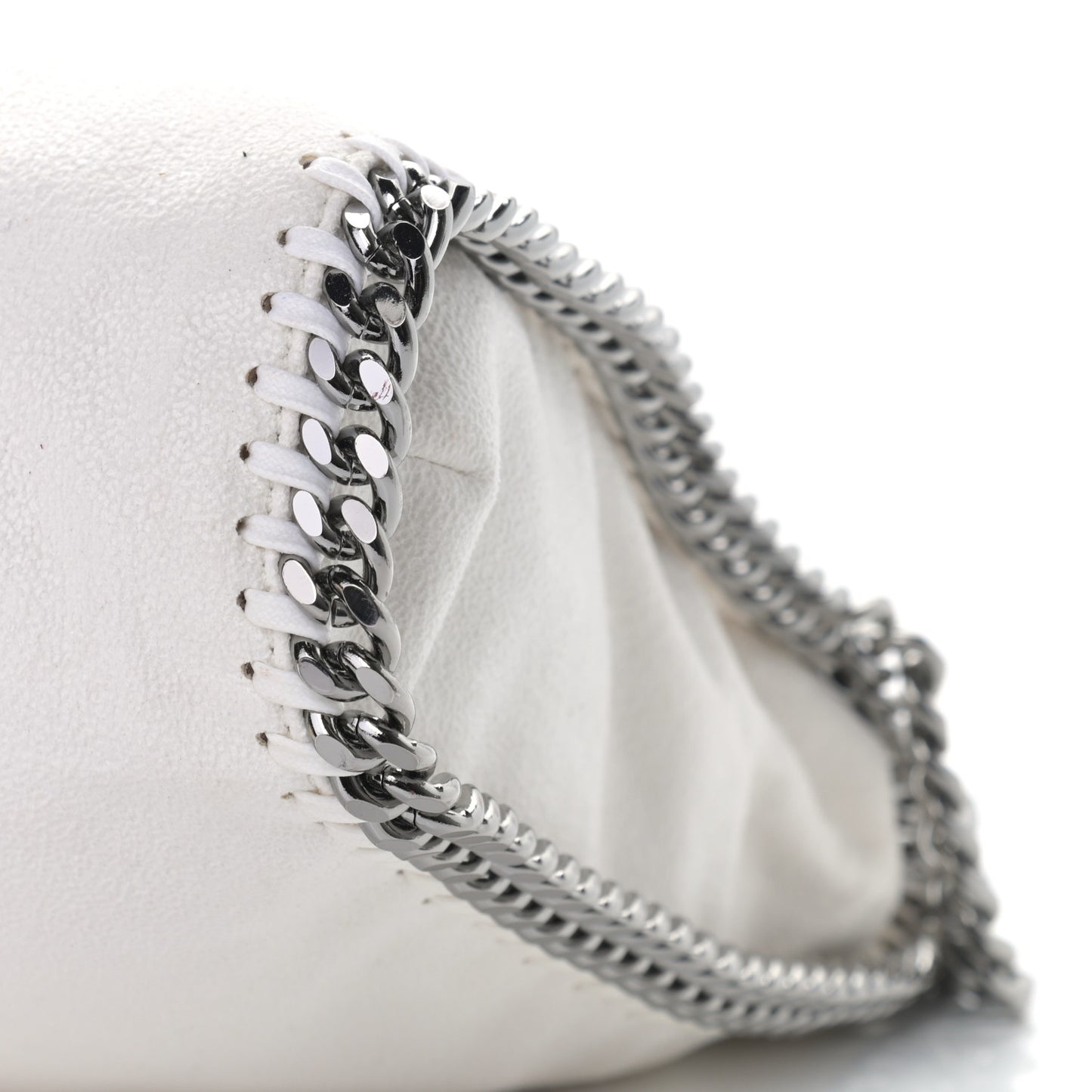 Shaggy Deer Falabella Fold Over Tote Chalk