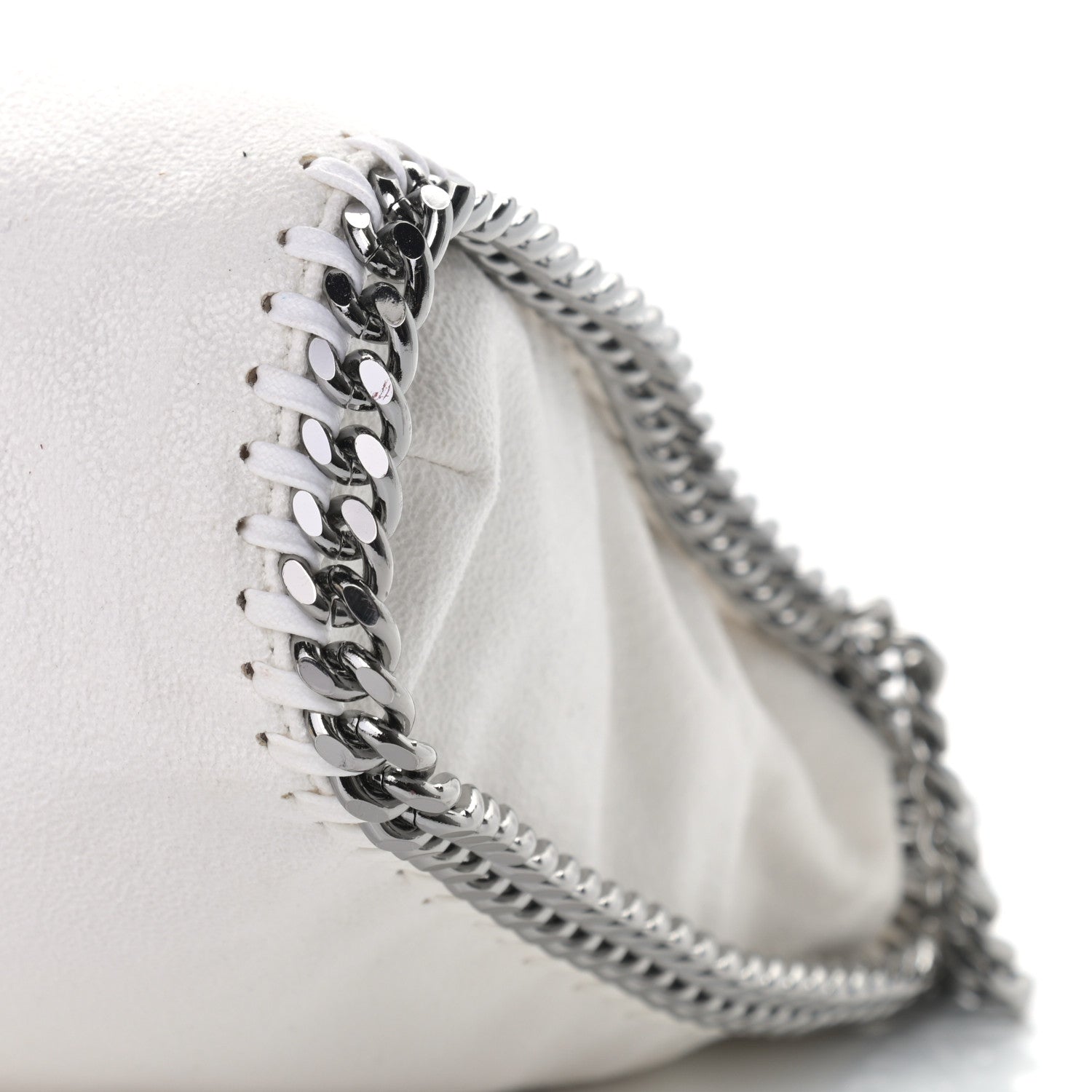 Stella McCartney Shaggy Deer Falabella Fold Over Tote Chalk 8 of 9
