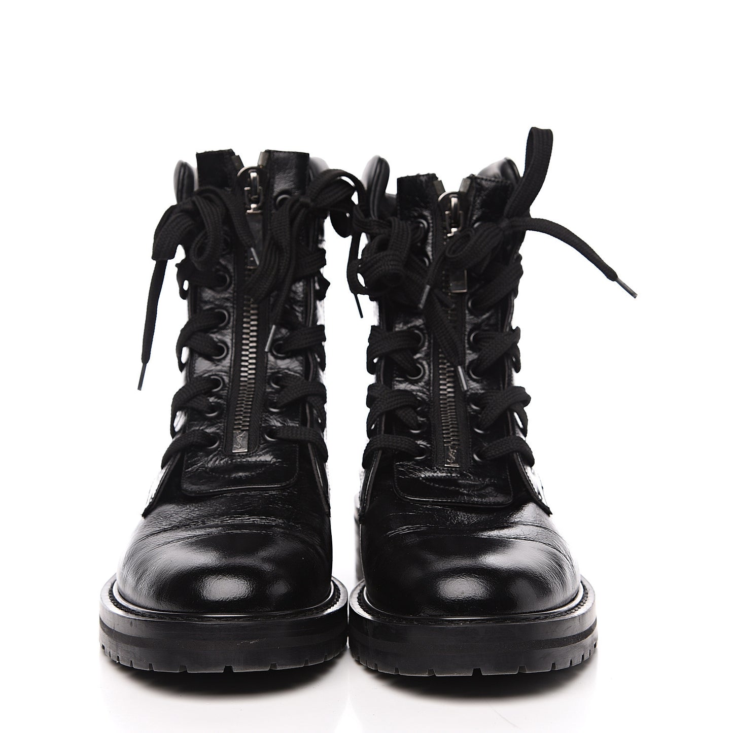 Calfskin William Double-Laced Boot 40.5 Black