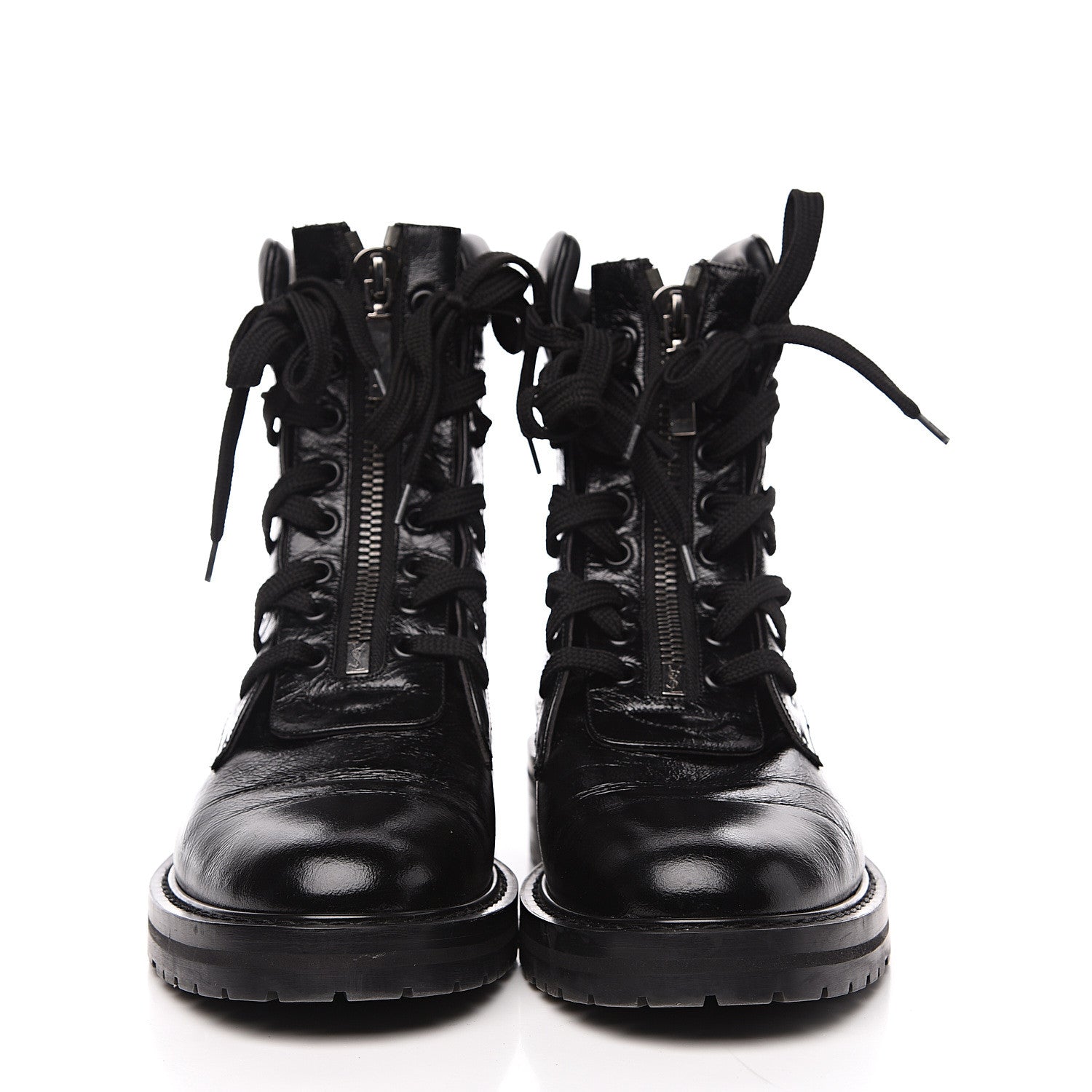 Saint Laurent Calfskin William Double-Laced Boot 40.5 Black 2 of 8