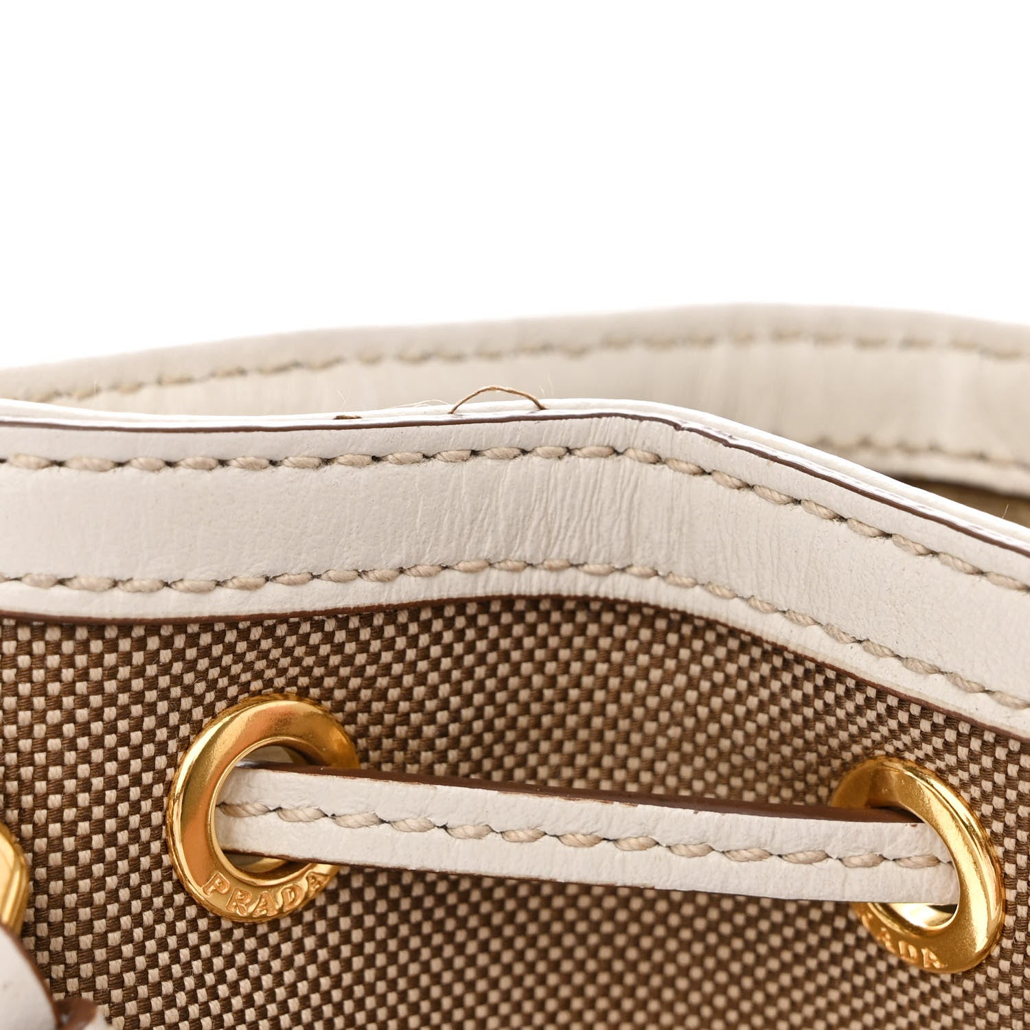 Prada Jacquard Logo Mini Bucket Crossbody Bag Corda Talco 14 of 15