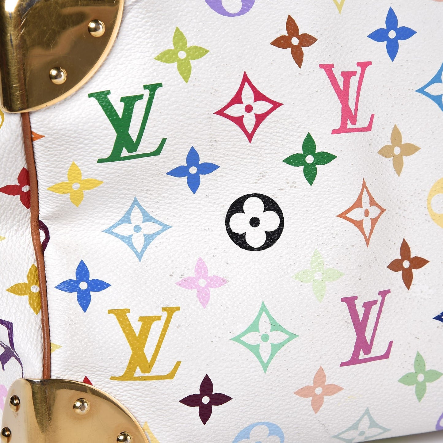Monogram Multicolor Speedy 30 White