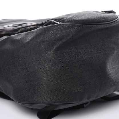 Gucci Coated Canvas Interlocking G Travel Backpack Black 8 of 12