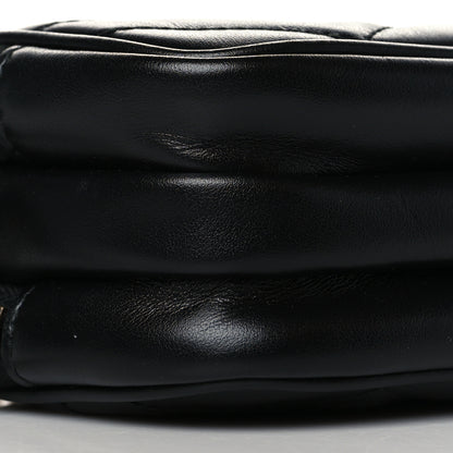 Gucci Calfskin Matelasse Mini GG Marmont Chain Crossbody Bag Black 11 of 13