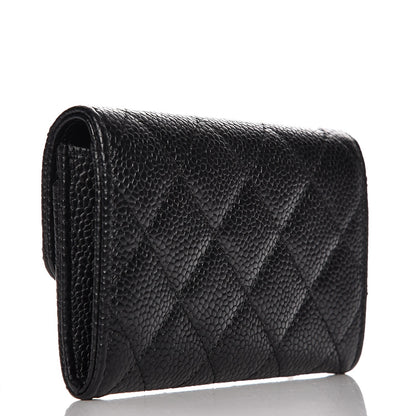 Chanel Caviar Quilted Flap Card Holder Black 3 of 9