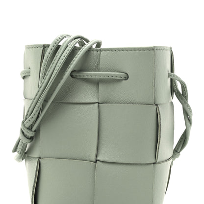 Bottega Veneta Nappa Maxi Intrecciato Mini Cassette Bucket Bag New Sauge 7 of 9