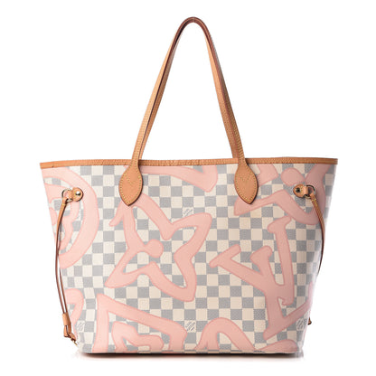 Louis Vuitton Damier Azur Tahitienne Neverfull MM 3 of 14