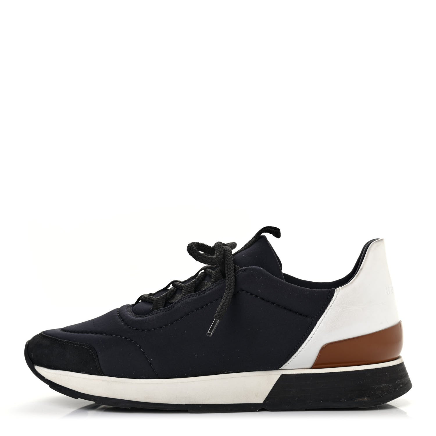 Hermes Technical Canvas Sneakers 39 Black White 1 of 9