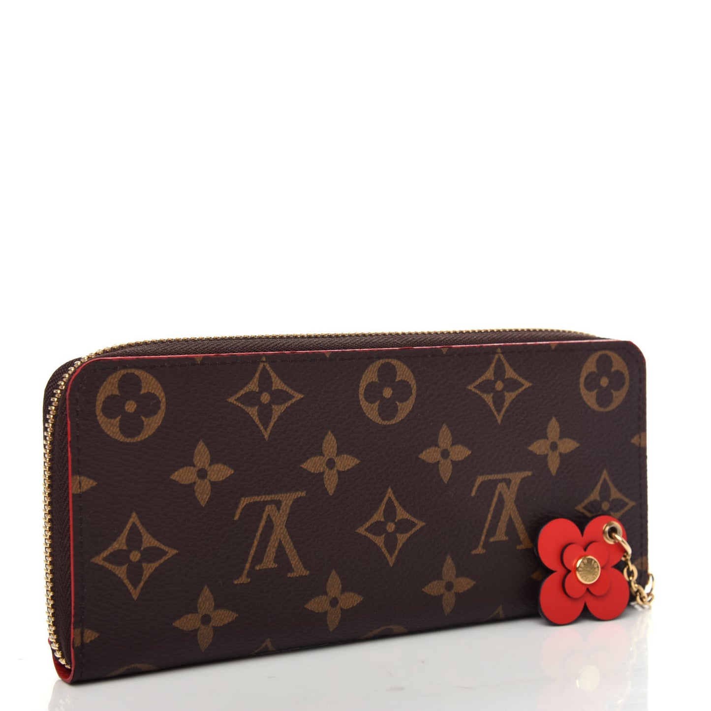 Monogram Blooming Flowers Clemence Wallet Coquelicot
