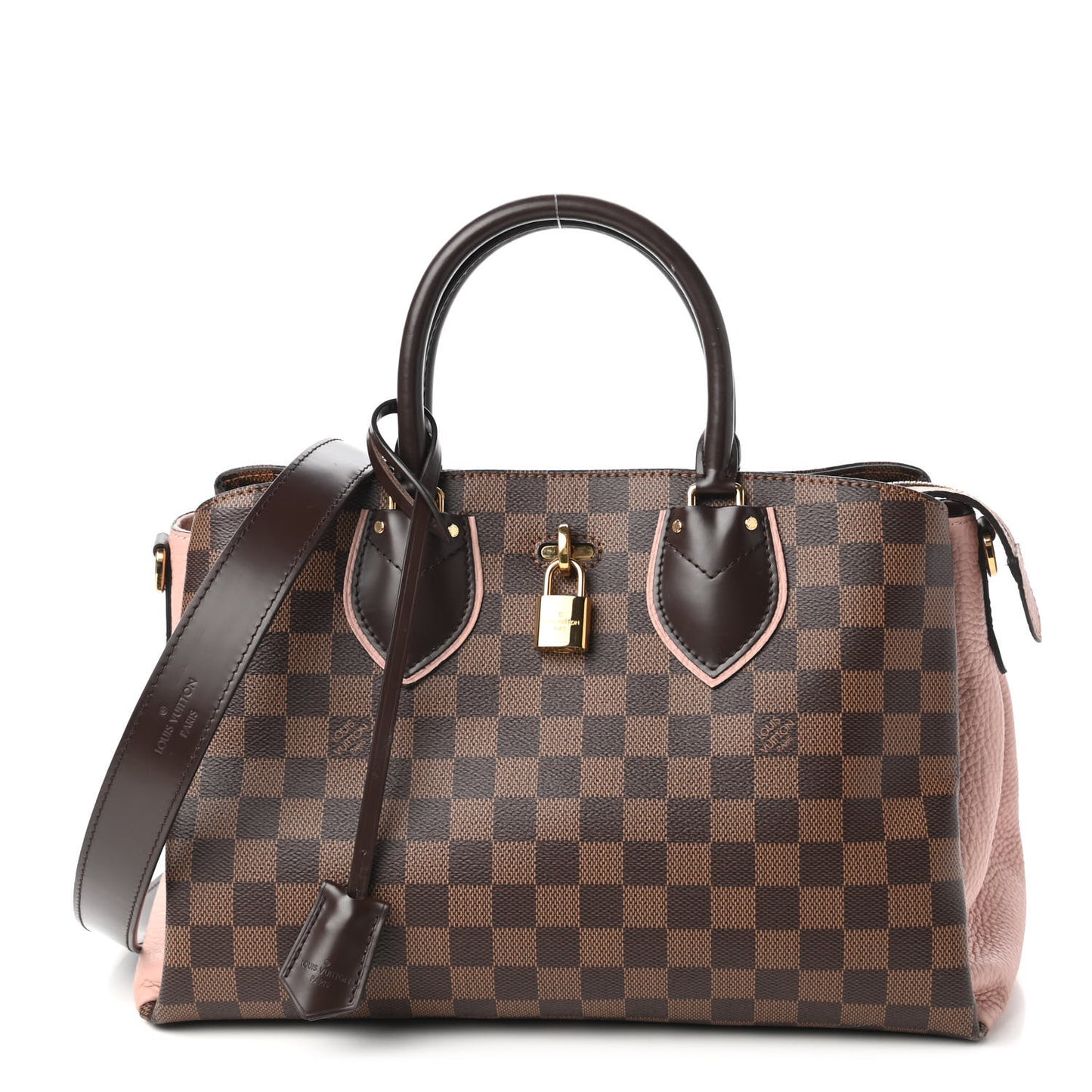Cuir Taurillon Damier Ebene Normandy Magnolia