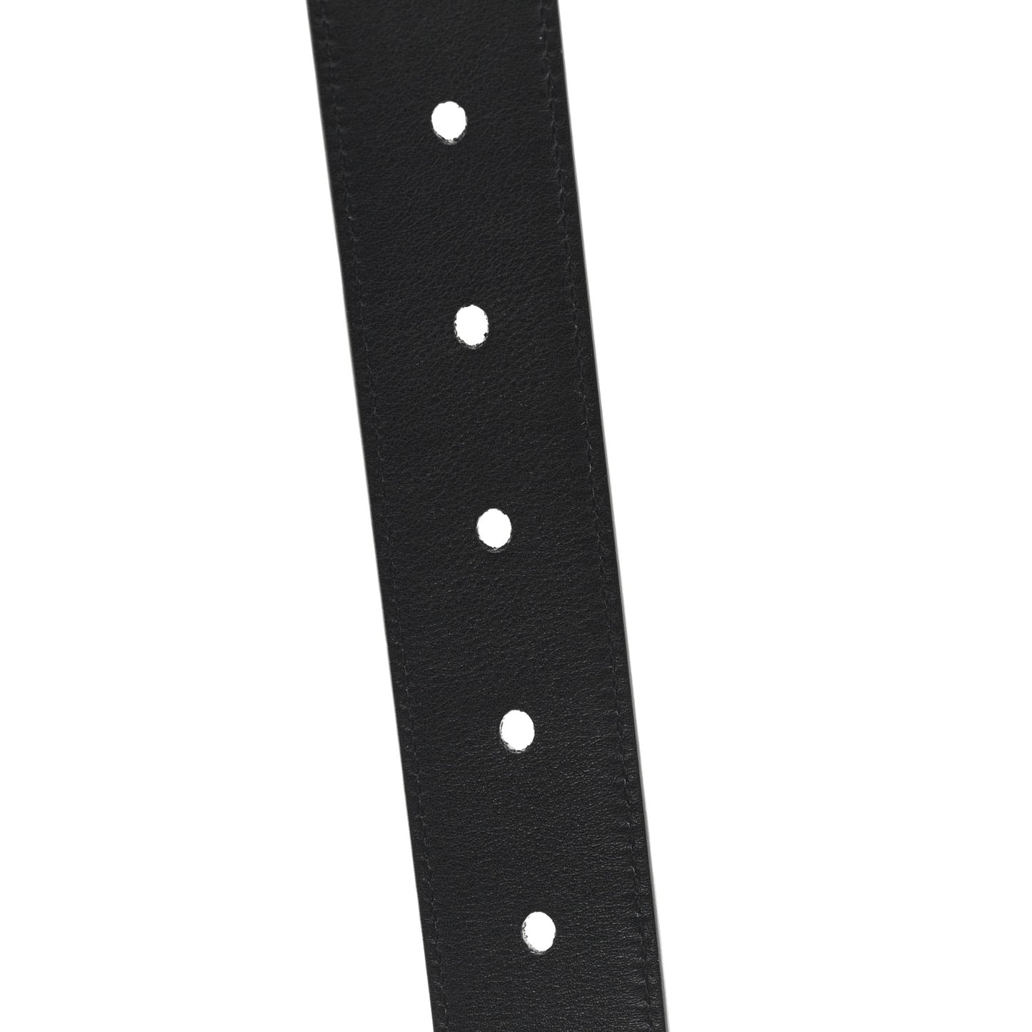 Grained Calfskin Monogram Cassandre Square Buckle Belt 90 36 Black