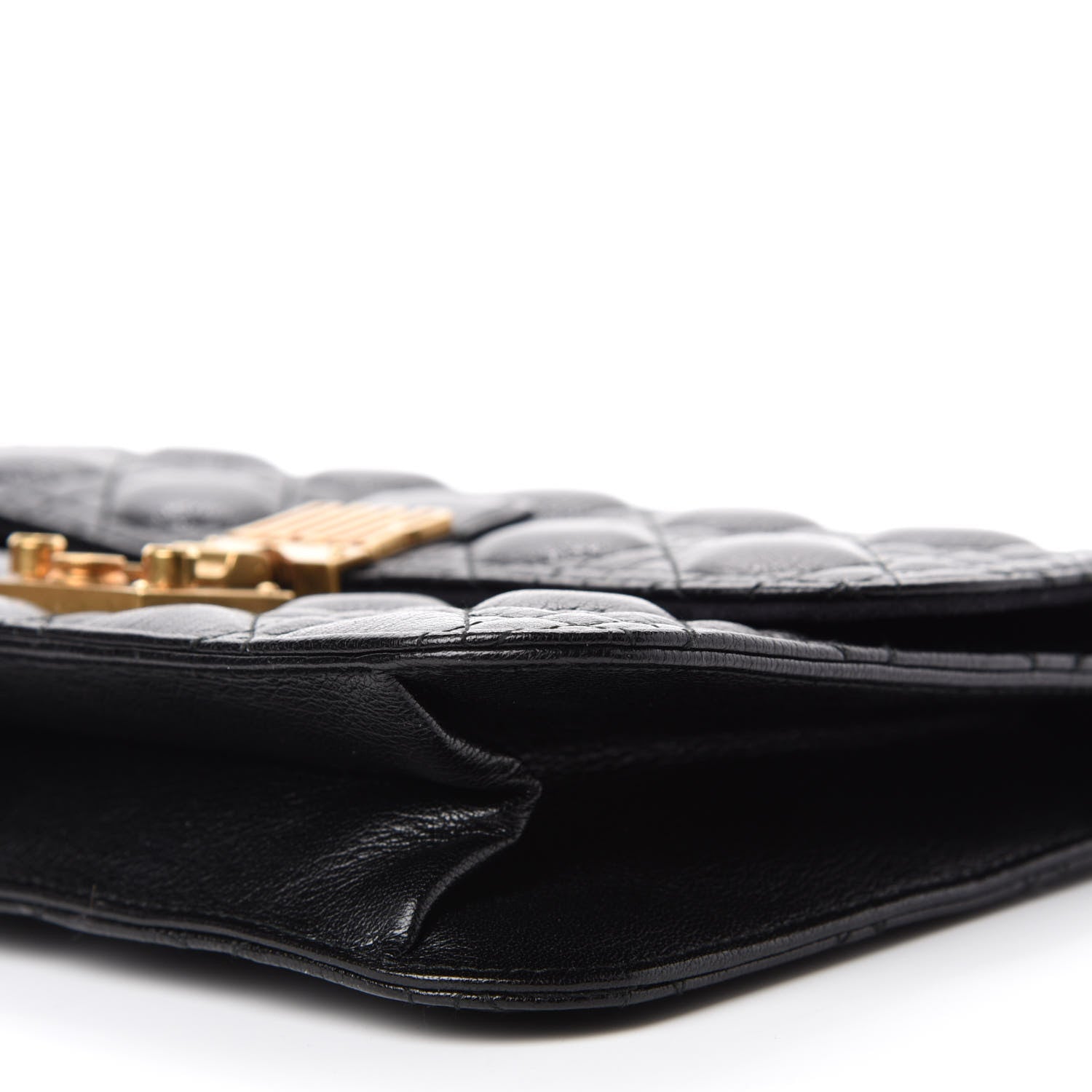 Christian Dior Lambskin Cannage Large Dioraddict Flap J’Adior Strap Black 7 of 10