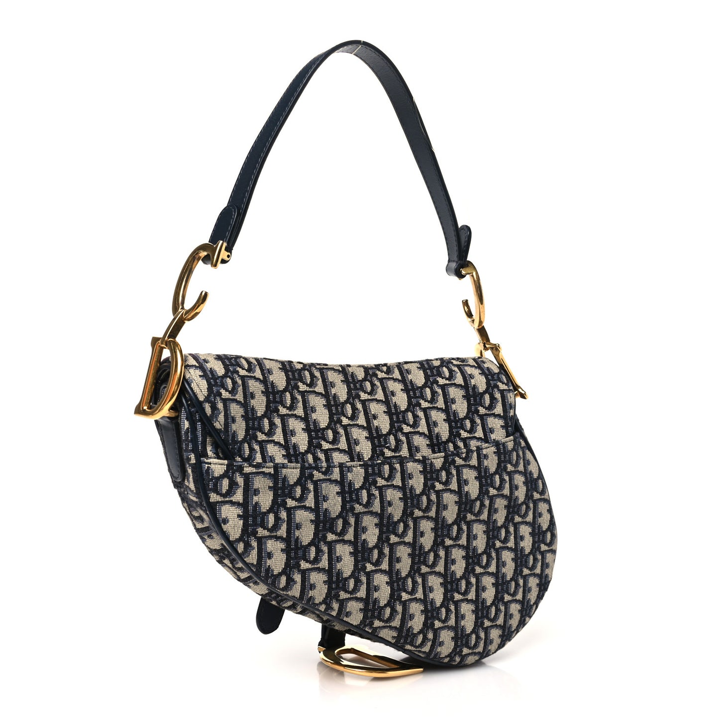 Oblique Saddle Bag Blue