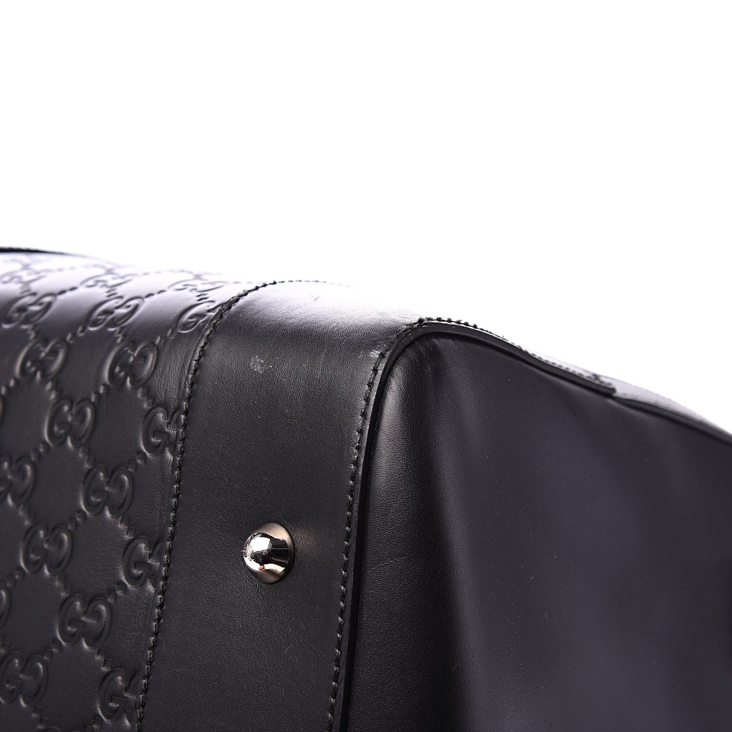 Gucci Guccissima Signature Large Duffle Black 12 of 15