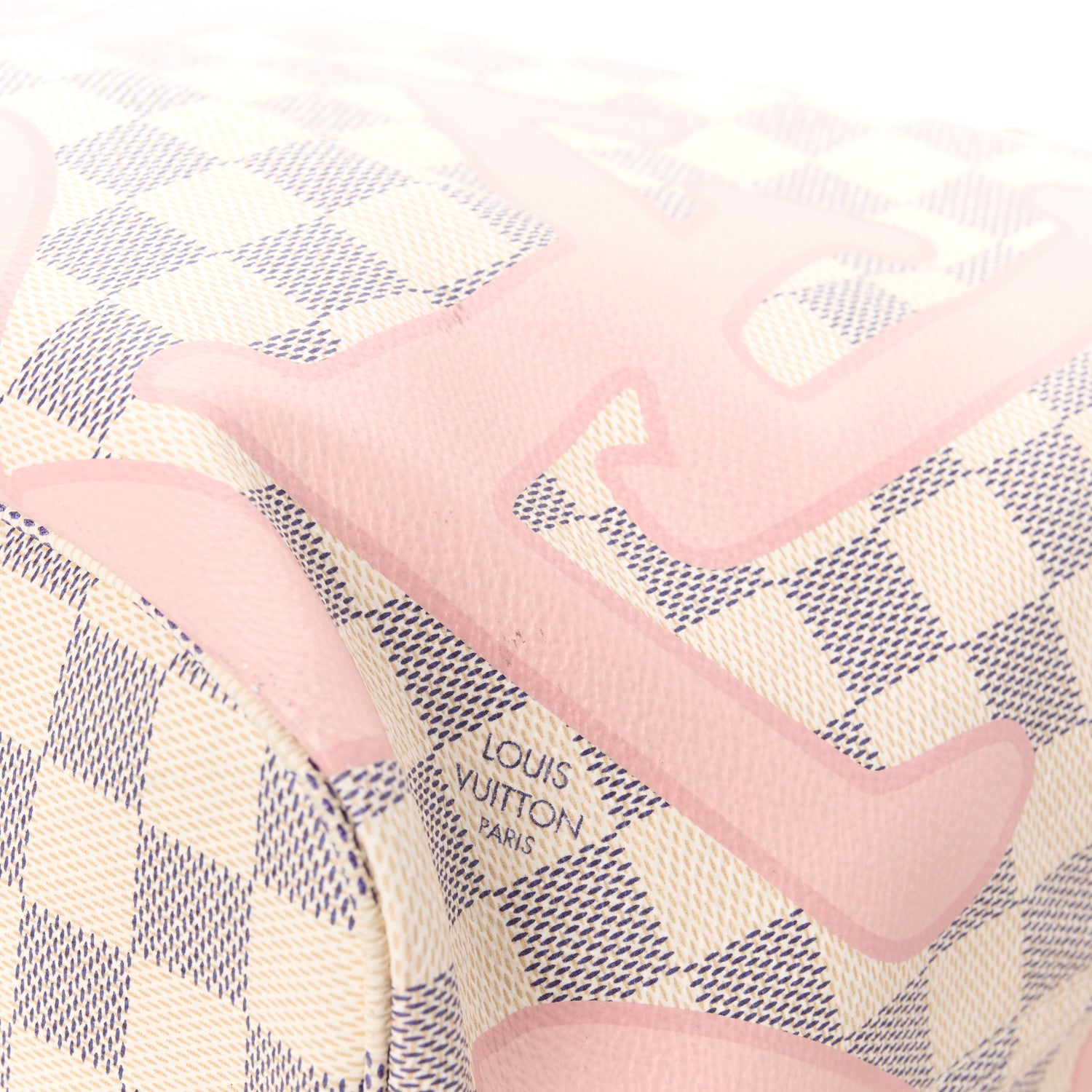 Louis Vuitton Damier Azur Tahitienne Neverfull MM 13 of 14